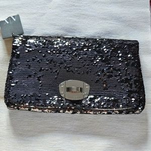 NWT- Armani Exchange Sequin Clutch